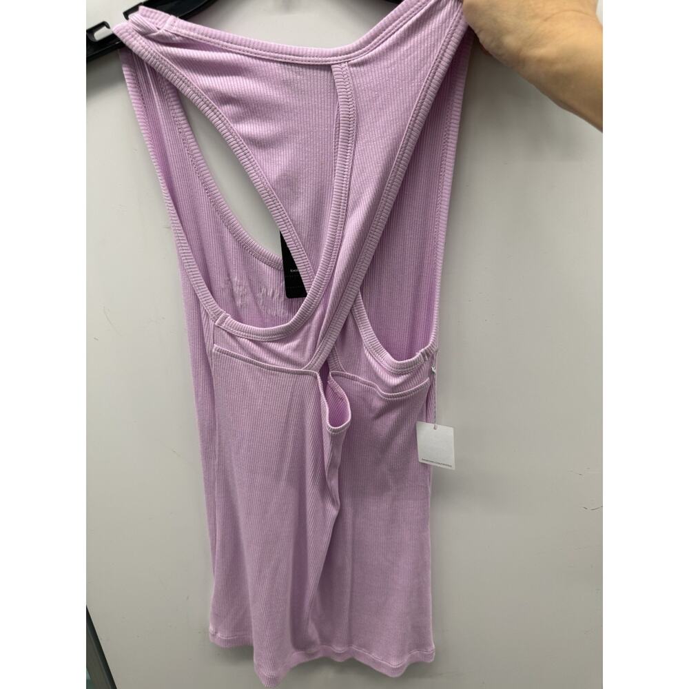 Bebe tank top criss cross back Small lavender - Picture 2 of 4